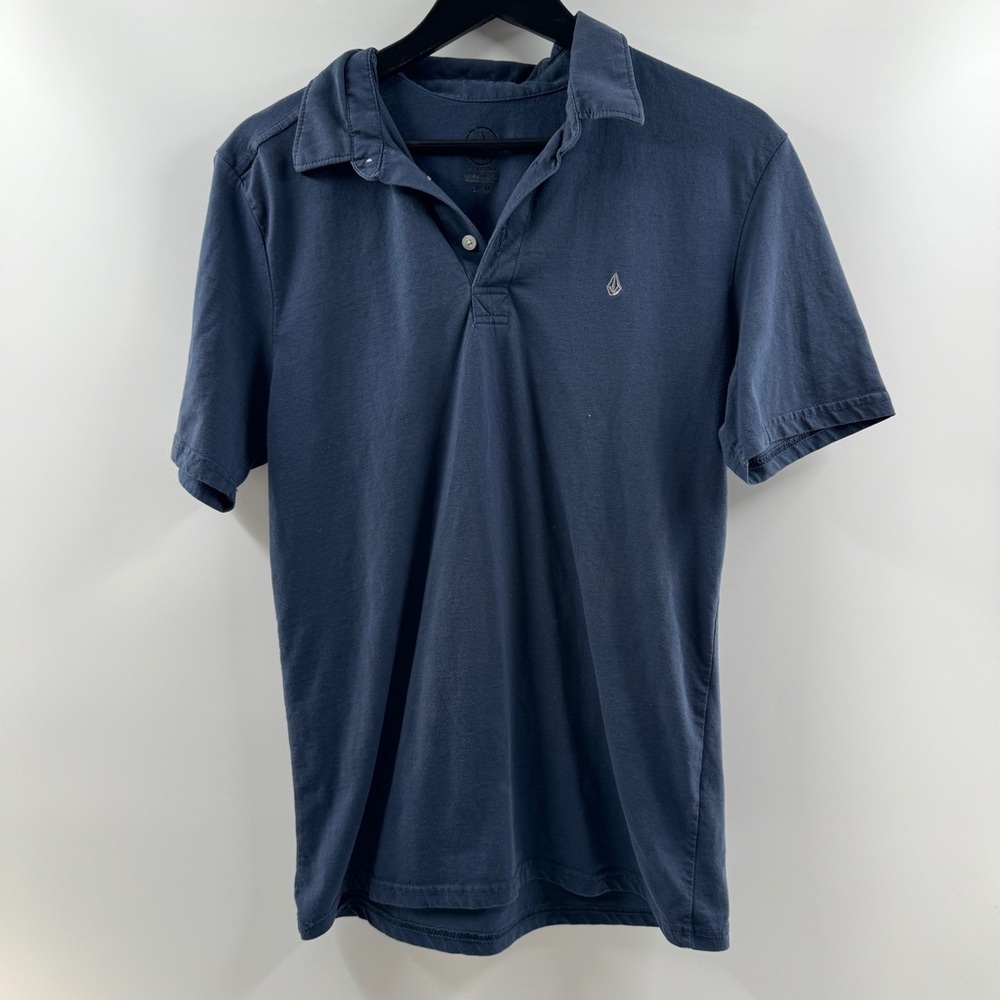 Volcom Navy Blue Polo Shirt Men’s Size Medium